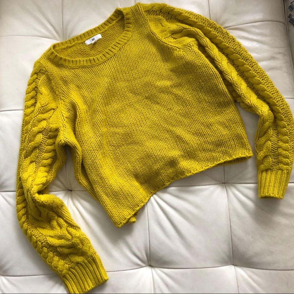 BP Yellow Sweater - slightly cropped